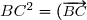 \small BC^2 = (\overrightarrow{BC})^2 = (\overrightarrow{BA} + \overrightarrow{AC})^2 = AB^2 + AC^2 + 2\overrightarrow{BA}\cdot \overrightarrow{AC}
